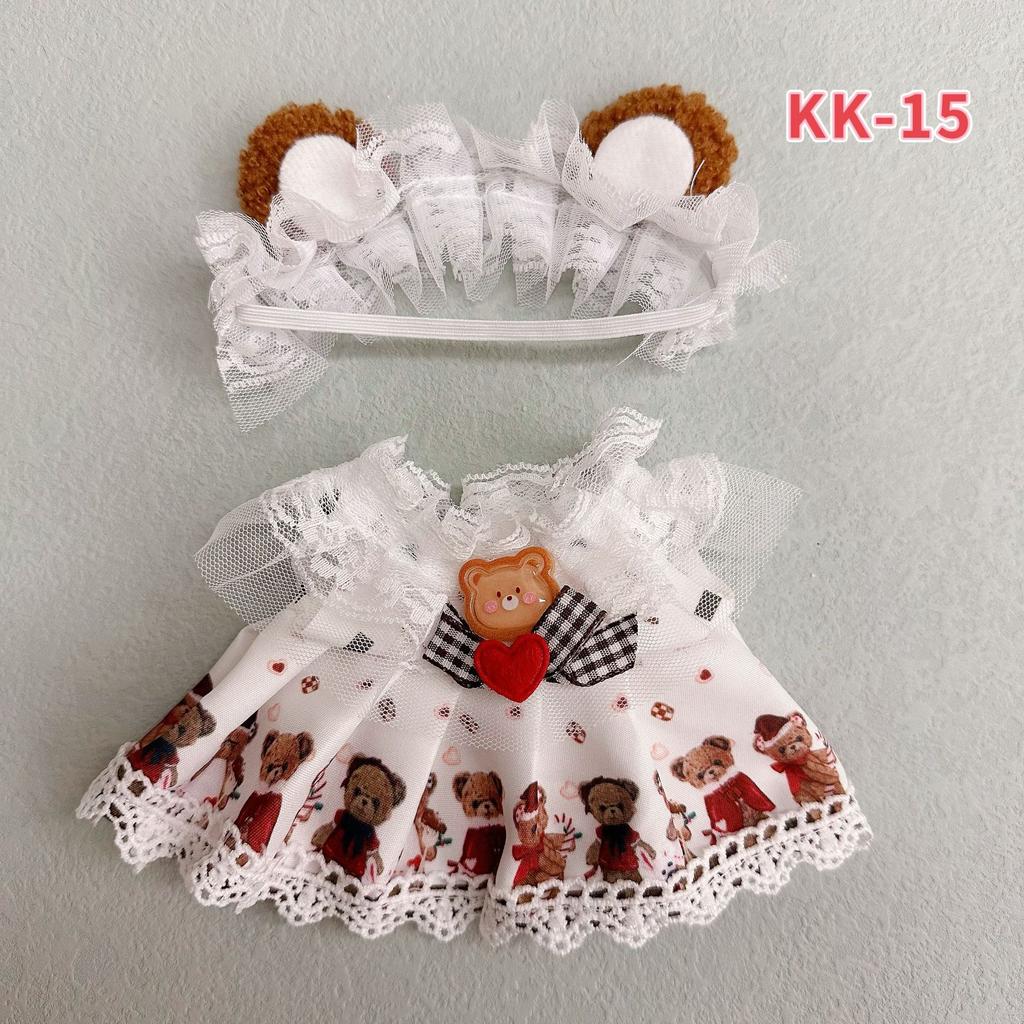 20cm Cotton Doll Clothing, Cute and Sweet Lolita Dress, 20cm Doll Dress-up Clothes