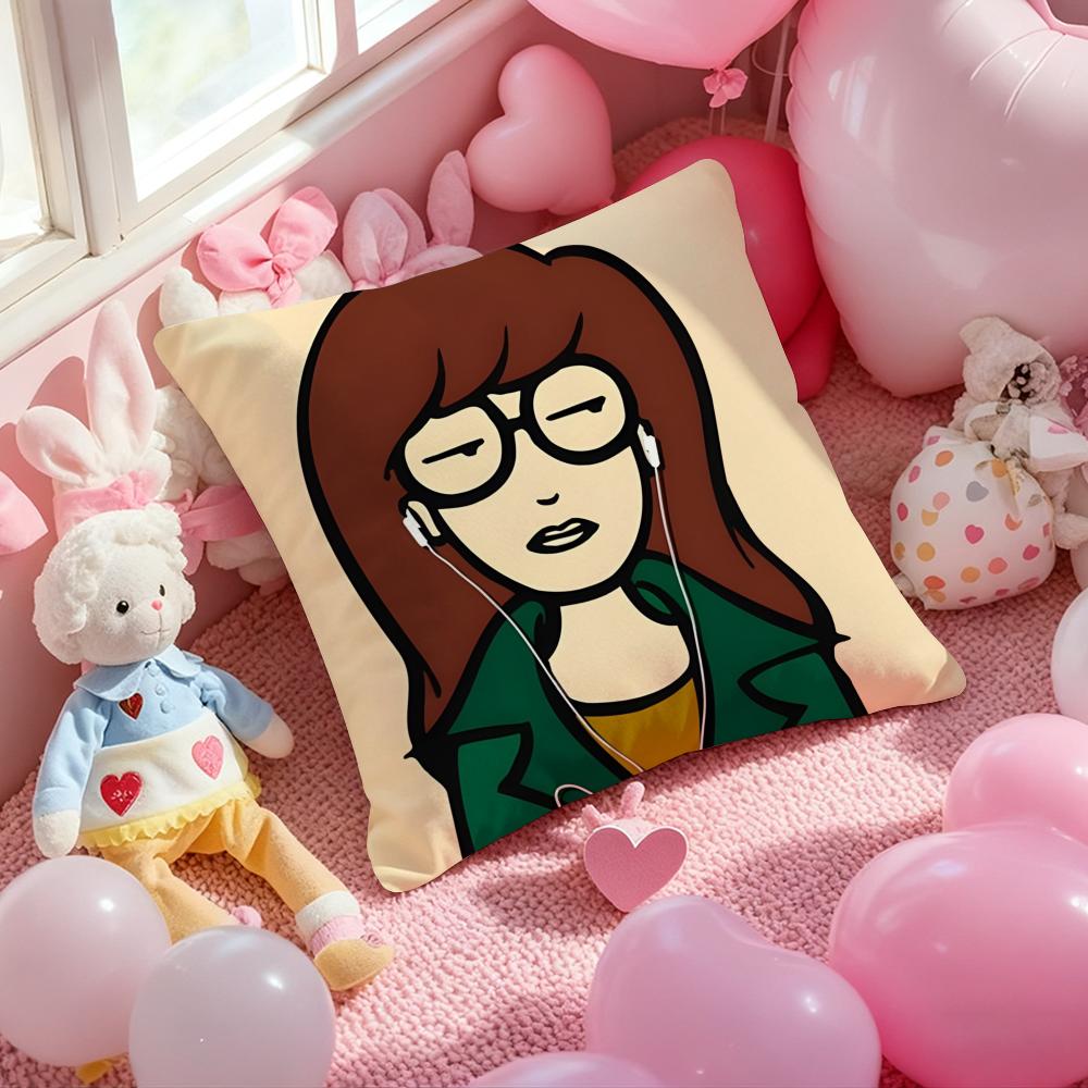 Anime D-Daria Cushion Cover Pattern Printed Pillowcase for Living Room Sofa Cushion Cover & Bedroom Decor