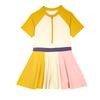 Bañador de una pieza para niña con falda y conjunto de gafas de natación Verano Playa Primavera Traje de baño para niños grandes