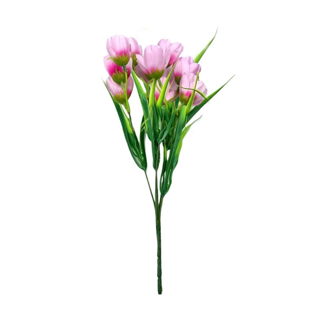 

Fake Plants Artificial Flower Rose Tulips Realistic Soft Realistic Flowers DIY Floral Simulated Flowers Valentine s Day Gift розовый