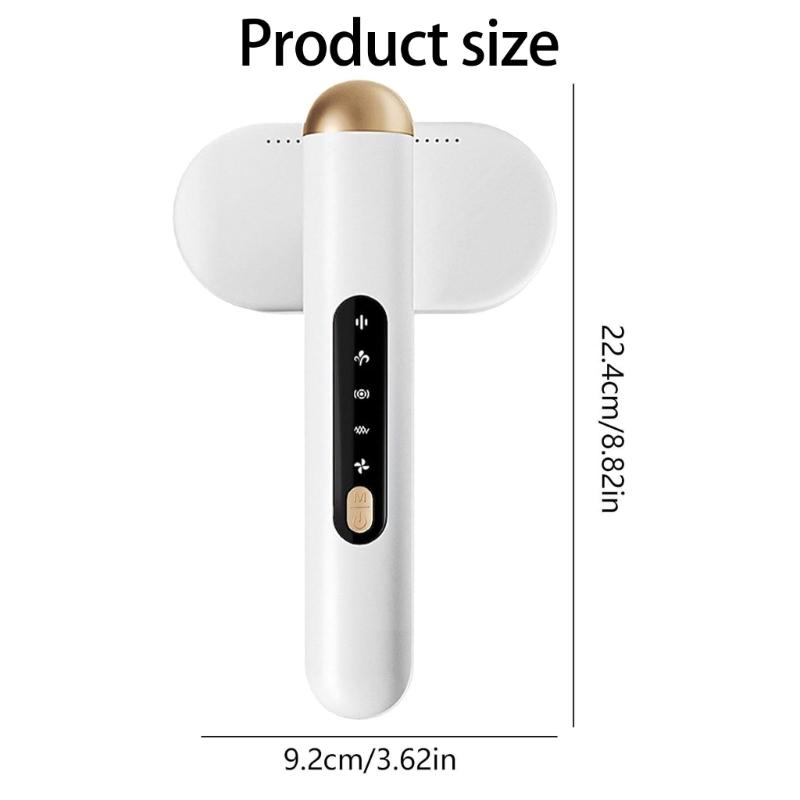 Efficient Double Head Fabric Shaver Powerful Motor Delinter USB Rechargeable Pilling Remover for Various Garments