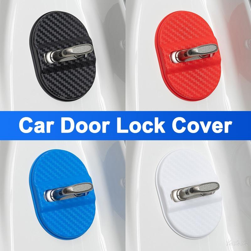 Car Door Lock Covers Protect StickersWaterproof Rust-proof Caps For Benz AMG W204 W205 W203 W211 W212 W213 W201 W210 Accessories LL3