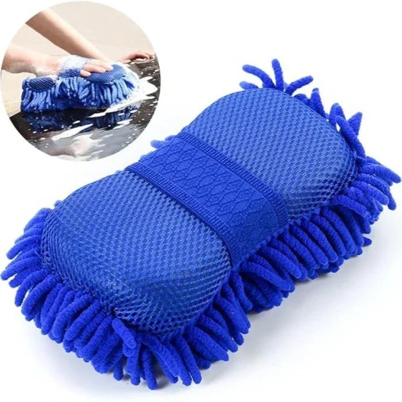 Auto Gloves Car Washing Accessories Car Cleaning Brush Cleaner Tools Microfiber Cars Washer Sponge Cleaning Washing Towel