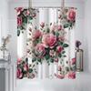 1 Piece 180x180cm Super Natural Flower Rose Daisy Pattern Printed Shower Curtain Partition Bathroom Waterproof