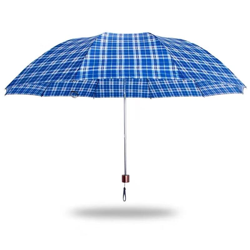 

Tiantang Reinforced 3-Fold Plaid Sun/Rain Umbrella