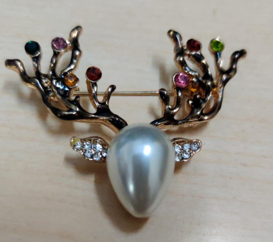 @ Beautiful Deer Brooch Pin For Women Dresses Gown Shawl Wedding Engagement SM104-60% OFF