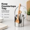 Stainless Steel Lid and Utensil Holder, Multipurpose Kitchen Organizer for Spoons, Ladles, Cutting Boards