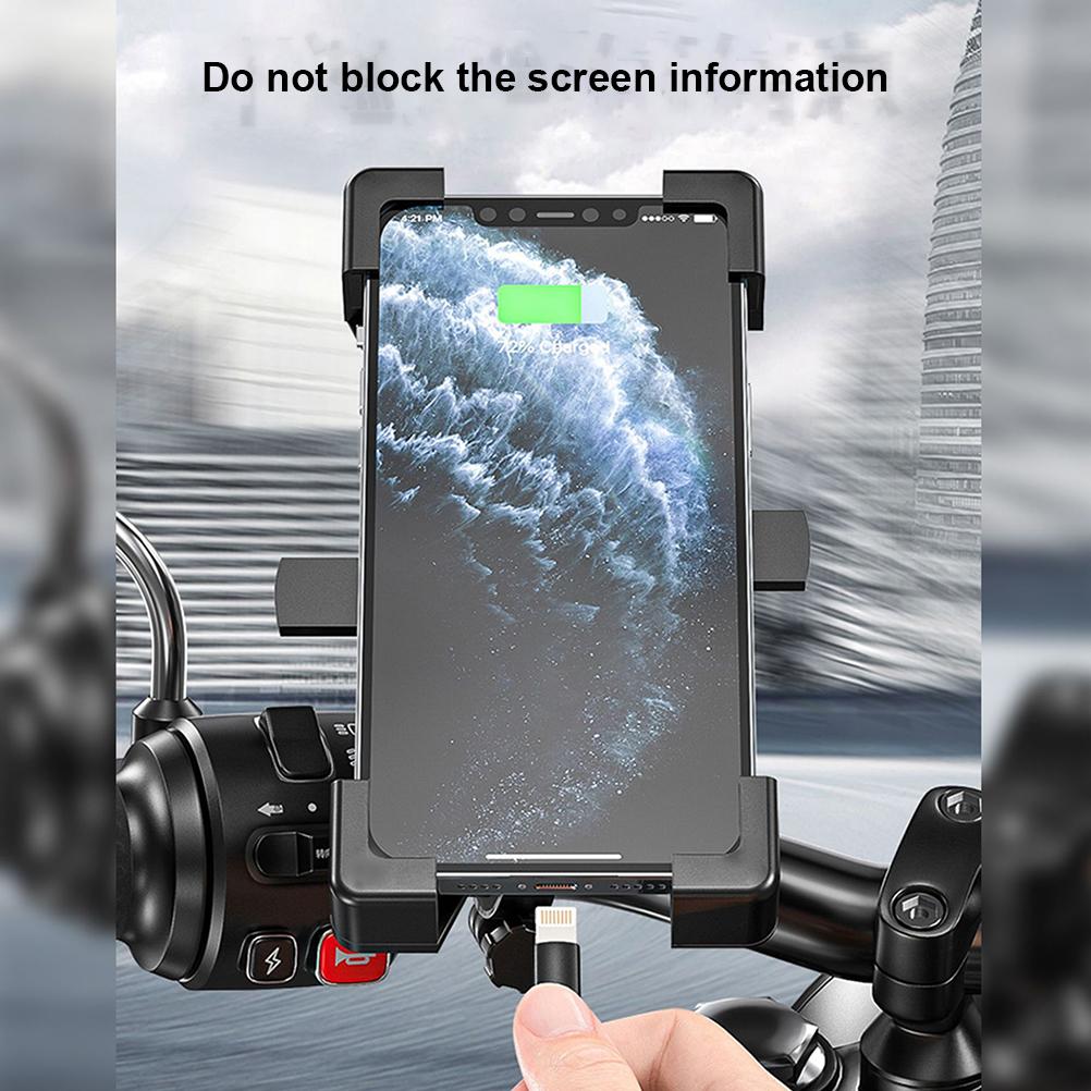 Bike Phone Mount Anti Shake GPS Navigation Handlebar Cell Phone Holder Outdoor Motorcycle Mountain