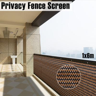 Tela de Grade para Cerca de Privacidade 120GSM Rede de Malha Cobertura de Sombra com 50 Abraçadeiras e Corda de 10m 100x600cm Painéis de Cerca com Sombra Eficaz para Jardim