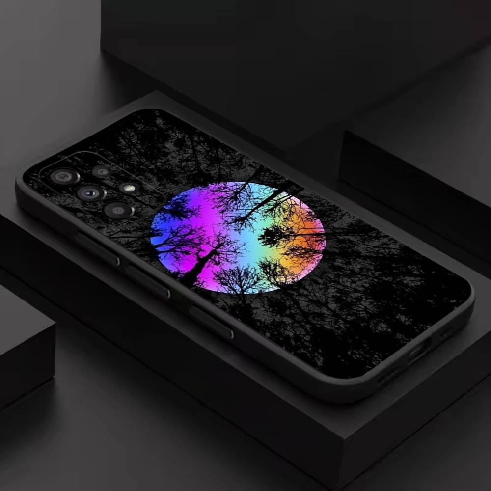 

Moon Galaxy Universe For Samsung S 26,25,24,23,22,30,21,10,9,Ultra,Plus,Lite,FE,4,5G Black Soft Case Phone Case SamsungS24fe