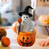 Halloween Ghost and Pumpkin Statue Lightweight Handmade Craft Cute
