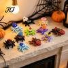 Hatching Spider Eggs 3D Printed Egg Set with 10Pcs Articulated Small Spiders, Movable Joint Unique Holiday Gifts Figurines, Halloween Fidget Toy, Kids