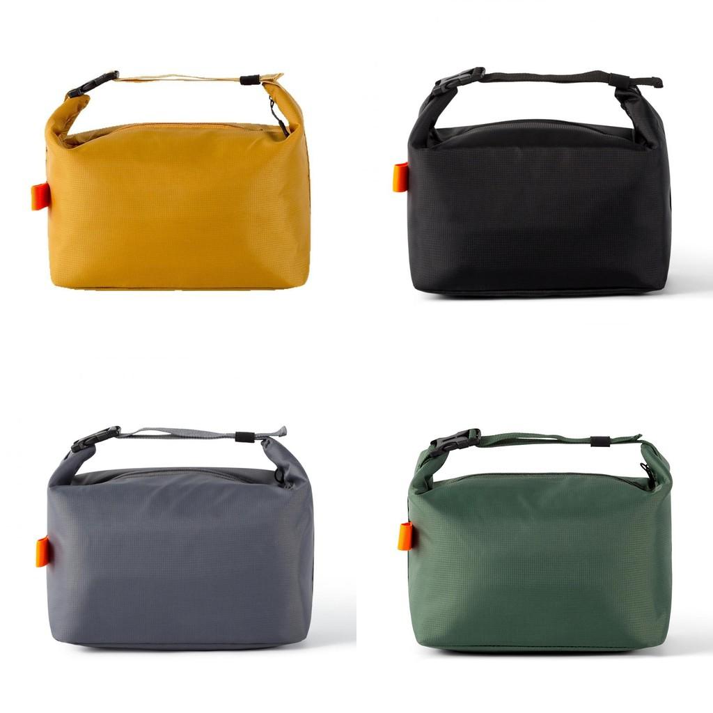 Solid Large Color Capacity Handbag Oil Proof Lunch Box Bag Insulated Gift Bags