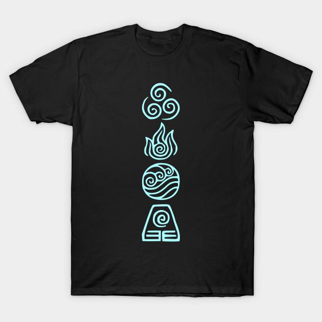 

Men Black Print T-shirt Avatar - Airbender - Elements No-Cut Transfer Paper Print Cotton Tshirt - Men s Summer Cotton Graphic... 5XL різнокольоровий