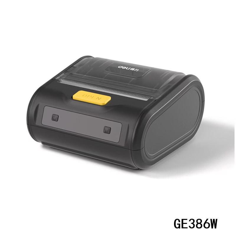Deli Portable Thermal Label Printer GE386W CN plug (adapter included)