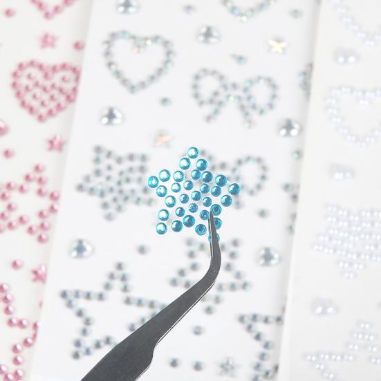 Rhinestone Stickers for DIY Acrylic Star Heart Butterfly Gems Sparkling Decals for Scrapbooking Packaging Face Nail Art Craft Decor