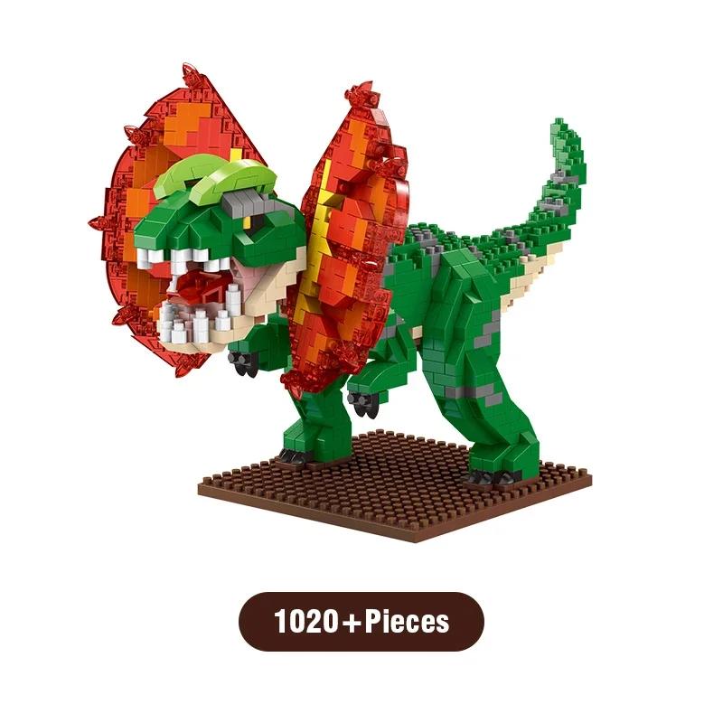 Dinosaur Series Building Blocks Tyrannosaurus Rex Pterosaur Triceratops Assembly Toys DIY Model Bricks Kids Adults Decor Gifts