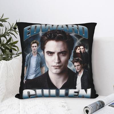 Edward Cullen Twilight Pillowcase Printing Fabric Cushion Cover Gift Pillow Case Cover Home Zippered 40X40cm