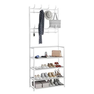 White Hani Standing Coat Rack for Hall