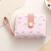 Ultra-thin PU card holder female Korean version of the zipper coin purse multi-card slot simple fashion compact card holder anti-degaussing