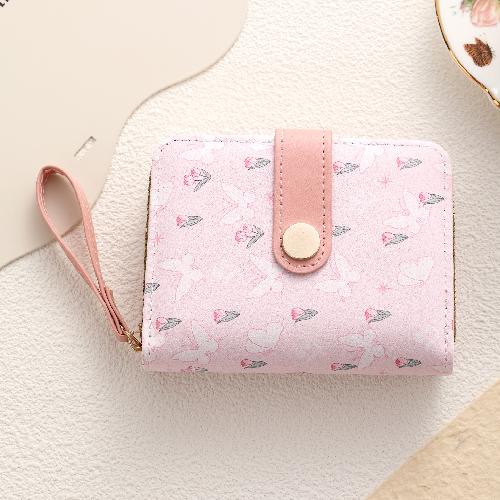 Ultra-thin PU card holder female Korean version of the zipper coin purse multi-card slot simple fashion compact card holder anti-degaussing