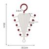 10 Hooks Rotatable Laundry Hanger Space Saving V Shaped Double Sided Hanger Organizer Non Slip Baseball Cap Rack for Wardrobe