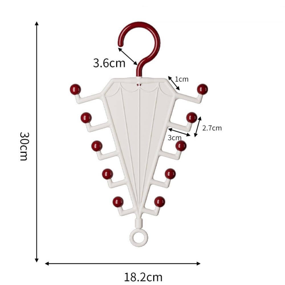 10 Hooks Rotatable Laundry Hanger Space Saving V Shaped Double Sided Hanger Organizer Non Slip Baseball Cap Rack for Wardrobe