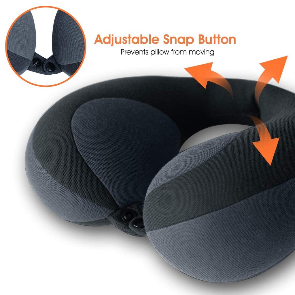 INFANZIA Chin Support Travel Neck Head and Neck Comfortable Design for Neck and Chin Support Perfect for Toddlers and Kids Black Children's Pillow,