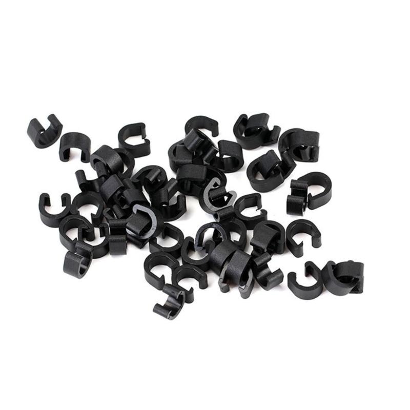 40pack Bike Brake Line Clip Regulable Bike Cables Mount Secure Bike Line Holder for Versatiles Cables Management