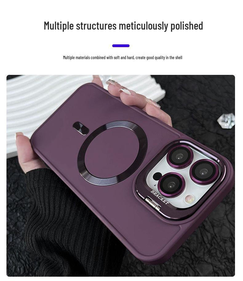 Liquid Lens Magnetic Protective Phone Case for Apple 16 Pro Max - Air Drop-Proof Design