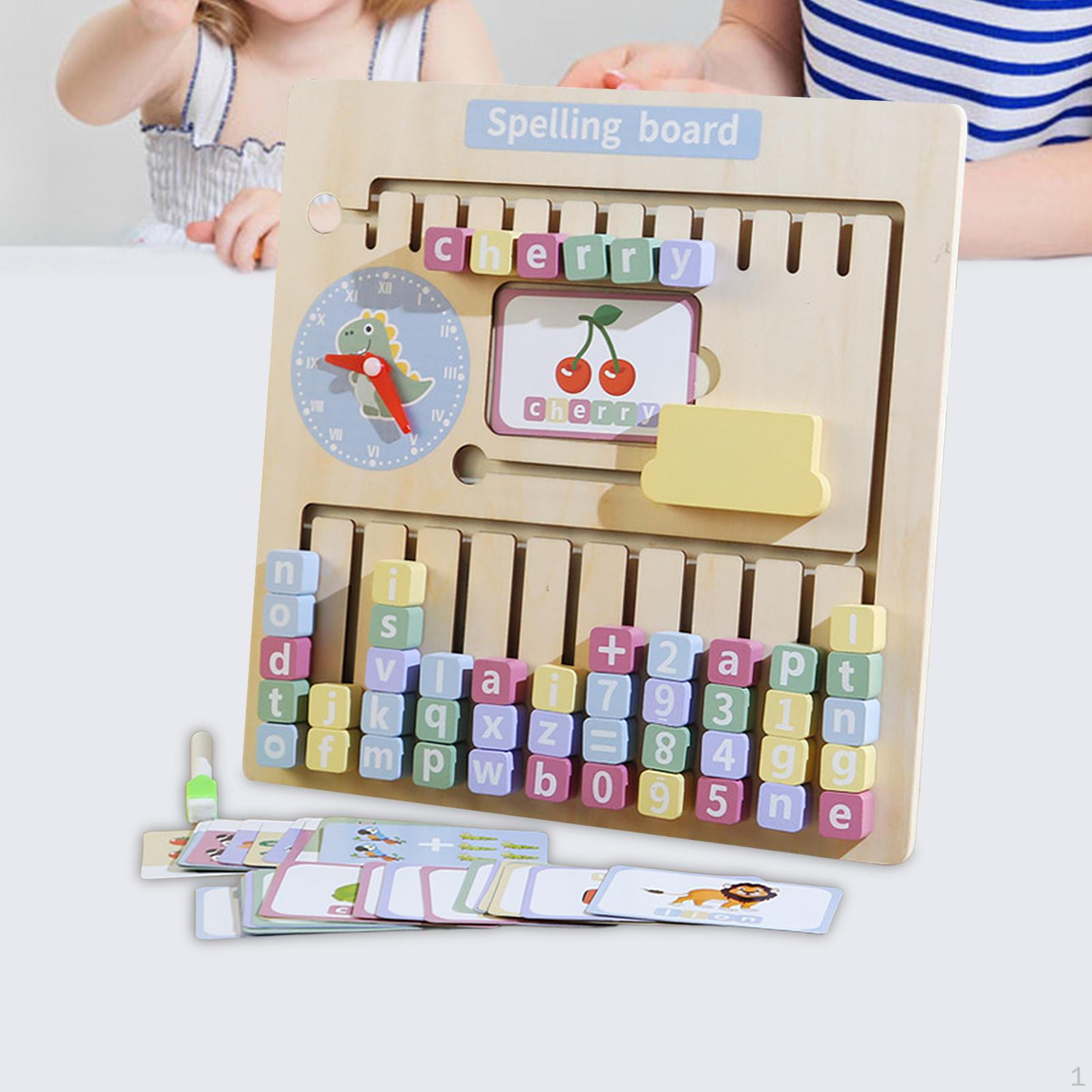 

Деревянная доска с алфавитом для математики, игра на сопоставление, распознавание букв, обучающее правописание, число