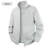 Men's Summer Ice Silk Sun Protection Jacket with Stand Collar and Two-Way Zipper – UV Protection, Elastic Fit.