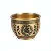 Brass Treasure Basin Auspicious Engravings Bowl Fine Workmanship Feng Shui Prosperity