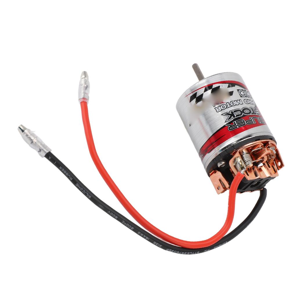 RC Brushed Motor Replacement Wide Compatibility Enhanced 540 RC Brushed Motor Stainless Steel Shell for 1/10 RC Car