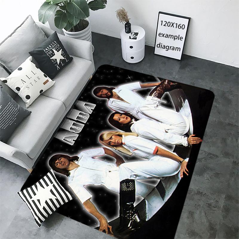 Tapis de sol Musique Pop A-ABBA Tapis Antidérapant pour Entrée Couloir Tapis Cuisine Adsorbant l'Eau Tapis Moelleux Décor de Chevet