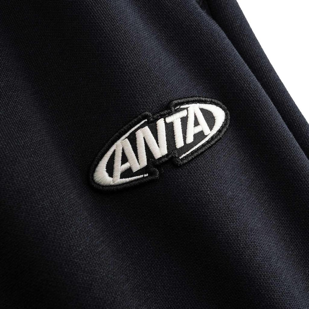 Anta Lifestyle Series Mens Long Pants Winter Sweatpants Knitted Sports Pants Men Bottoms Basic-Black 952548305-3