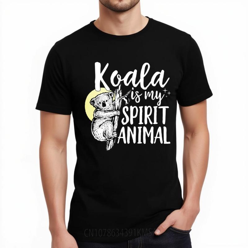 Oversized Tshirt Workout For Her Crew Neck T Shirt Oversized Koala Is My Spirit Animal Classic For Him Teeshirt Vintage Tshirt