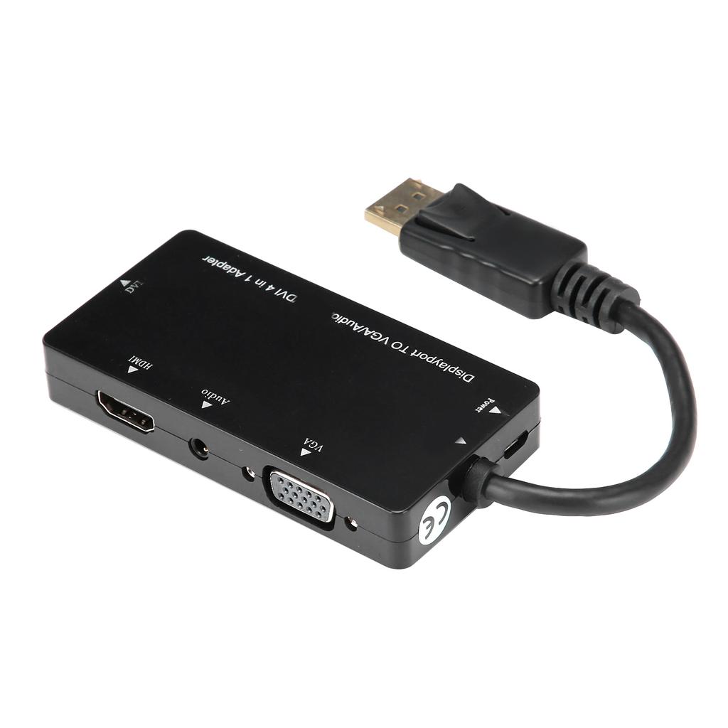 4‑in‑1 Adapter Cable Displayport To HDMIVGADVIo Converter Multifunction