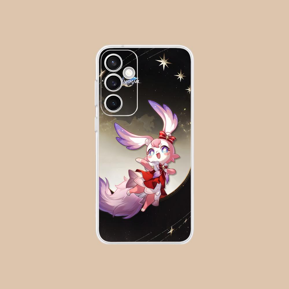 HSR Mem Clear Mobile Phone Case for Samsung Galaxy S25 S24 S23 S22 S21Plus FE Ultra Colorful Cover