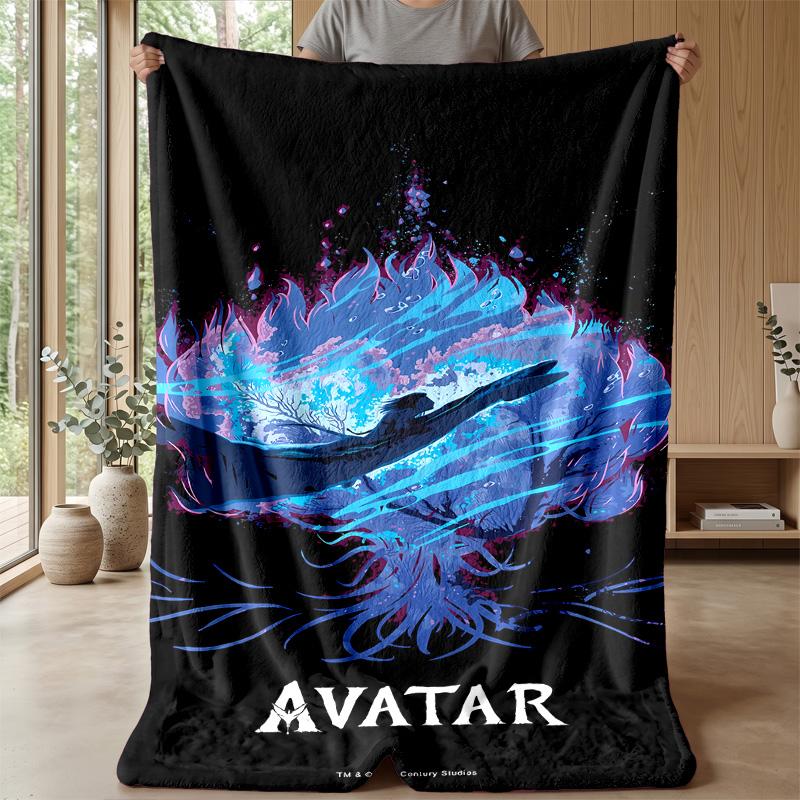 Avatar Theme Blanket Soft Flannel Blanket Plush Throw Blanket Cozy Sofa Bed Blanket for Home Decor