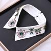 Vintage Women Sequins Detachable Collars Faux White Black False Collars Woman Tie Fashion Removable Diamond Fake Collar Women