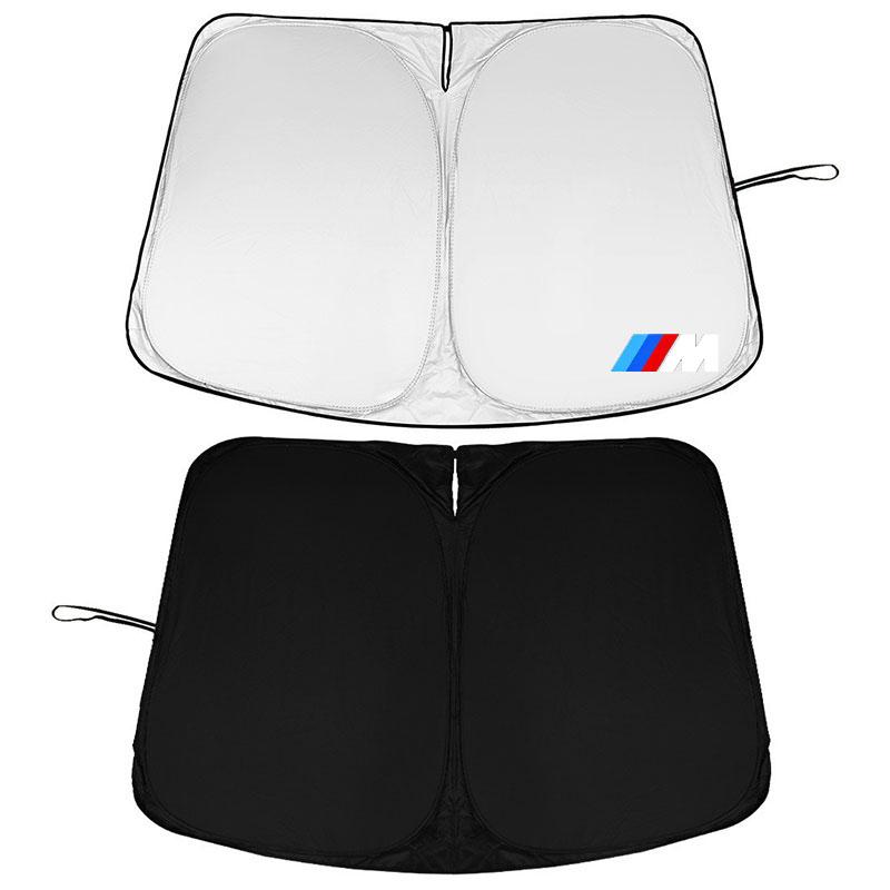 BBKH5 Car Sunshade Cover Windshield Visor Protector Cover Foldable For BMW M Power X1 E84 X3 F25 X5 E53 X6 E71 IX3 I3 320i 330d M4 1 3