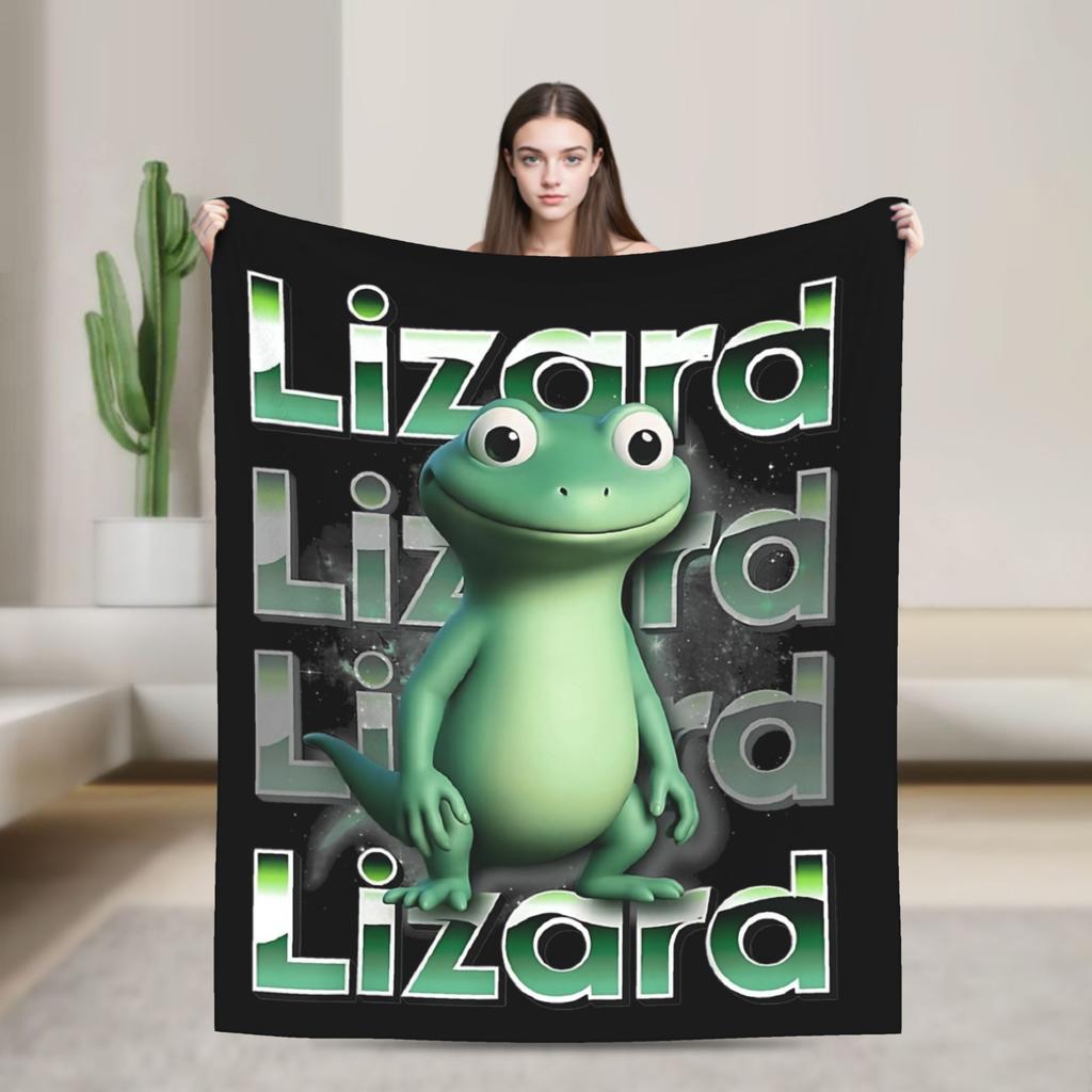 Funny Tom Lizard Lizard Lizard Meme Film Fleece blanket Hoppers Creative Throw blankets for Bed Sofa Couch Plush Thin Quilt,