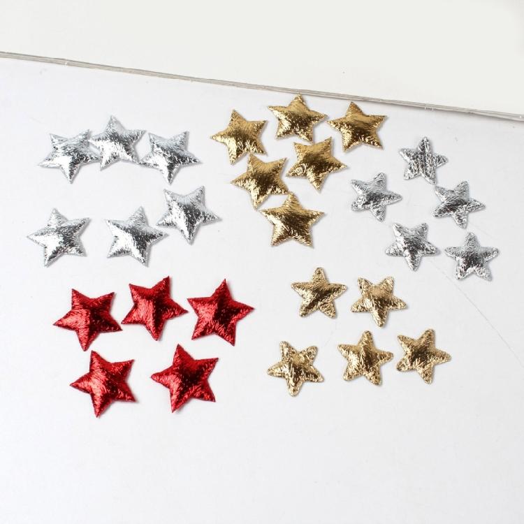 5 Packs Star Patches Iron on Patches Glittering Star Appliques Decorative Patches for Party Holiday
