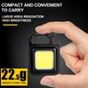 Super Bright MINI COB Keychain Flashlight Charging Lamp Camping Lights with Magnet 3 Lighting Modes for Camping Home Camping Fishing Work Lights