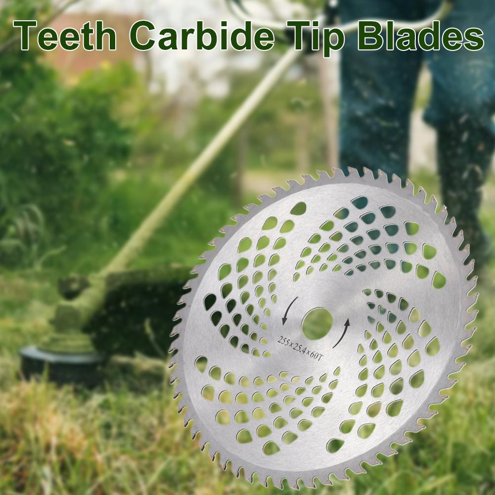 1-10pcs 9.95" 40T 60T Lawn Mower Blade Brush Cutter Blade Tree Trimmer Saw Blade Carbide Replacement Circular Saw Blade