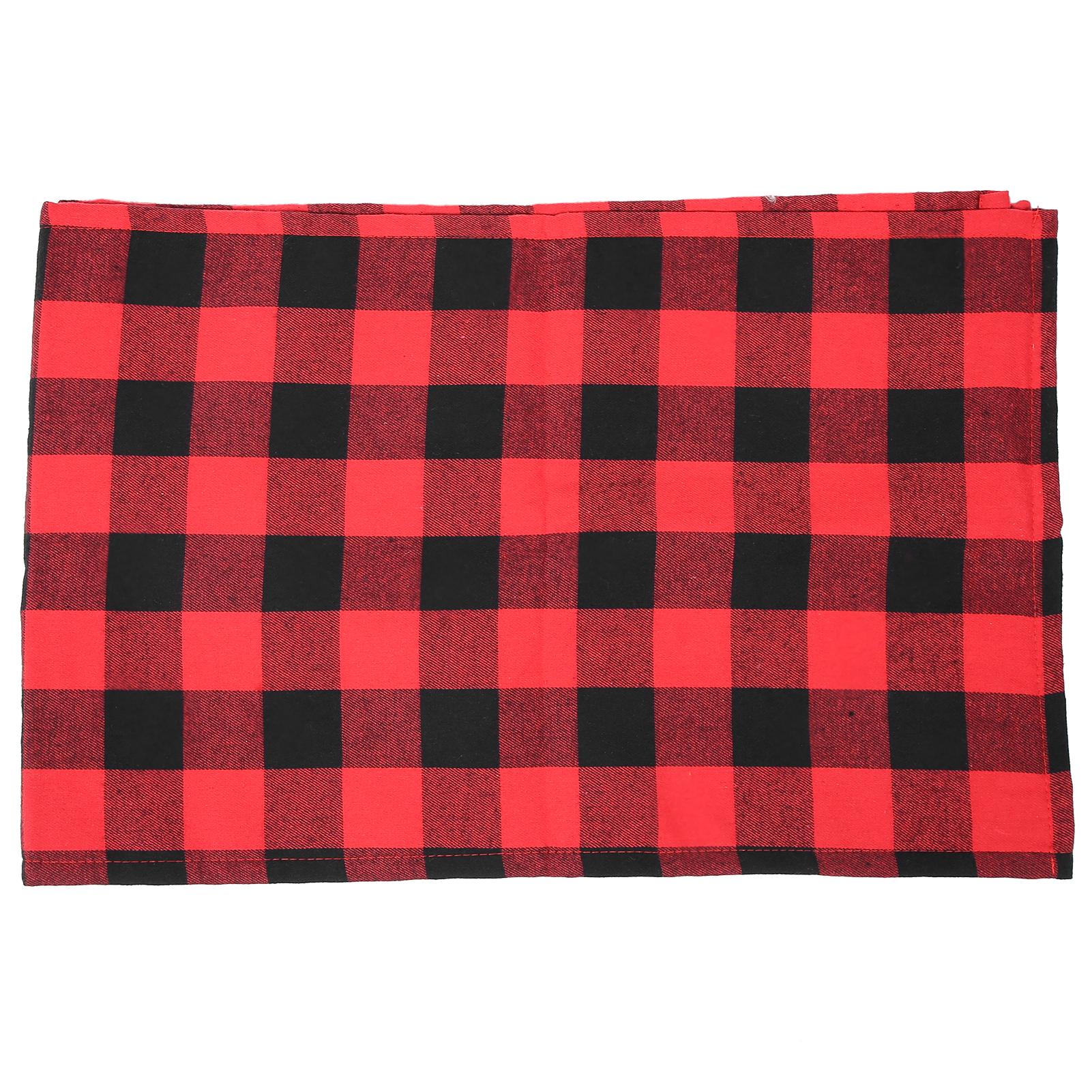

210x35cm Red Black Plaid Pattern Table Runner Tablecloth Christmas Table Decorations Home Decor