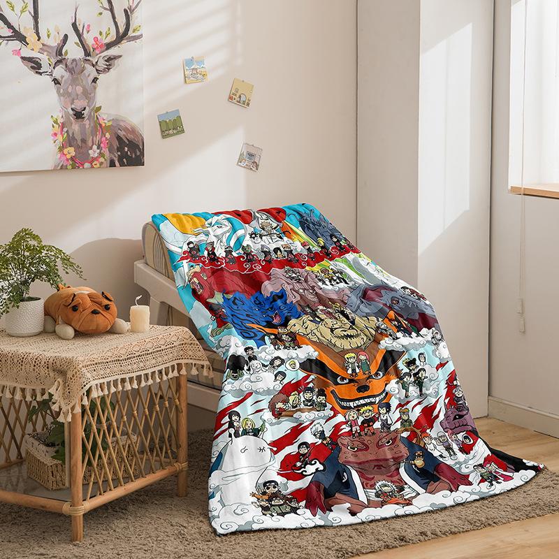 Animation Hokage Serie Flanelldecke 3D-Druck Sofadecke Verdickte Decke