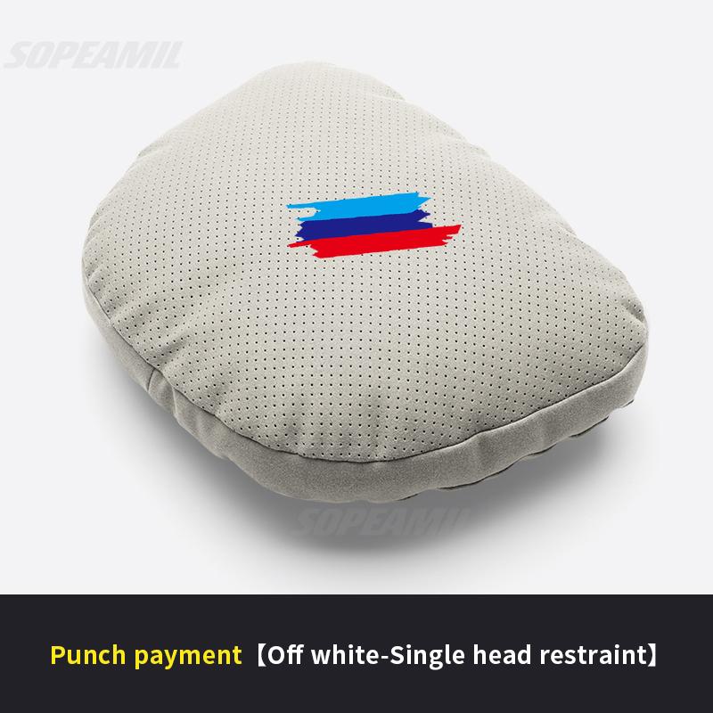 BLQ1 For BMW M X1 X3 X5 X6 G20 G30 E36 E39 E46 E90 E92 F15 F20 F25 F30 Car Headrest Neck Support Seat Lumbar Cushion Soft Neck Pillow
