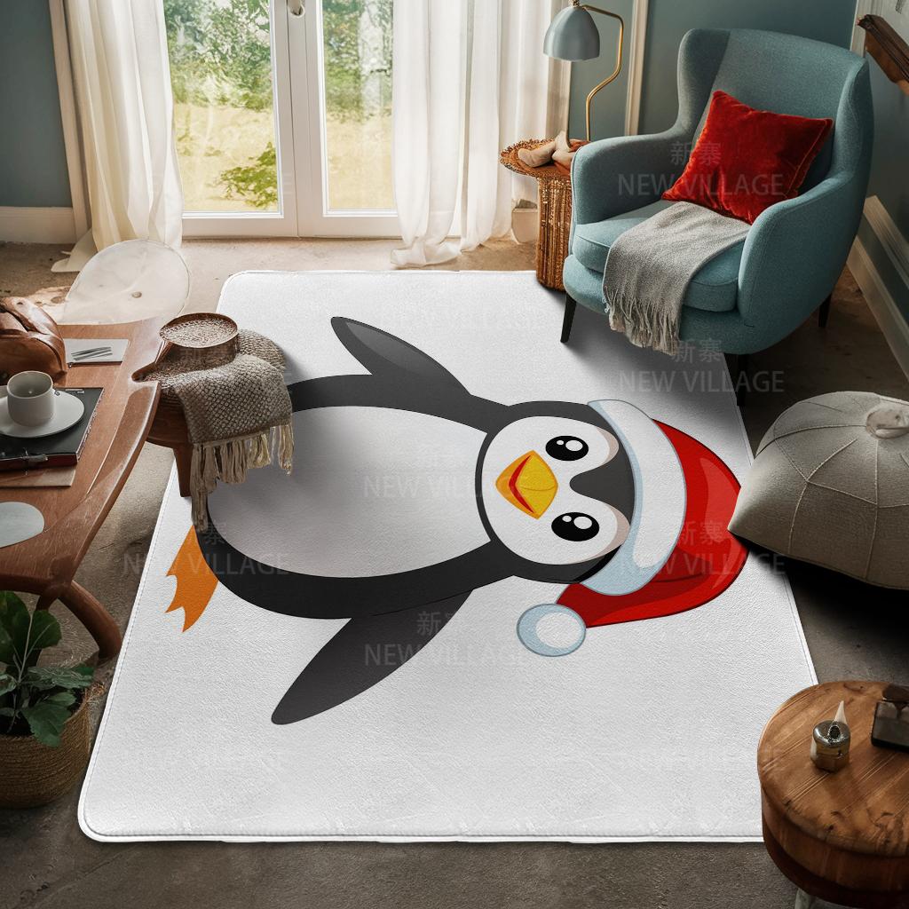 House Entrance Carpet Home Door Mat Living Room Bath Foot Bathroom Non-slip Water Absorption Rugs Bath Merry Christmas Winter